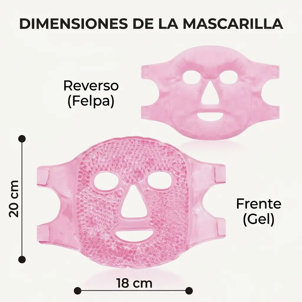 Máscara Facial Terapéutica de Gel (Frío y Calor)
