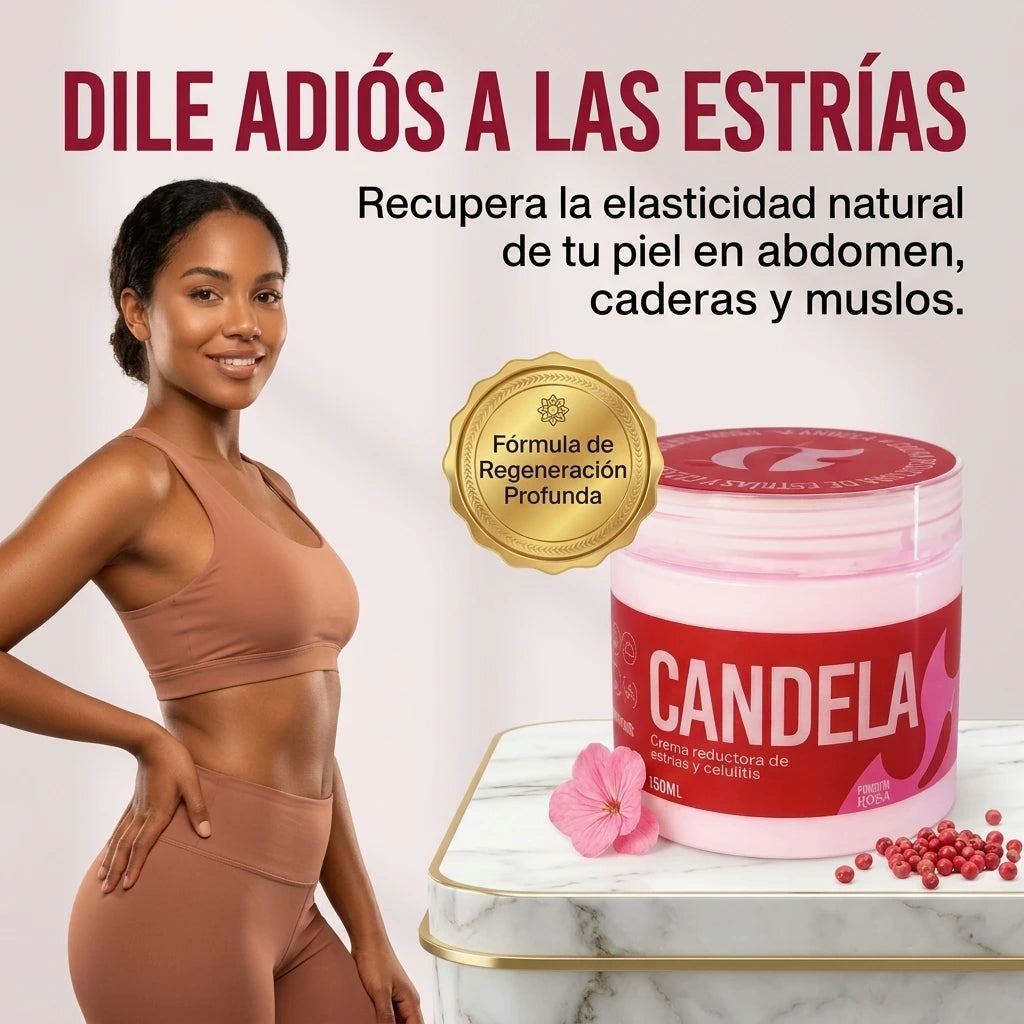 CANDELA® - Crema Reductora de Estrías y Celulitis (150ml)