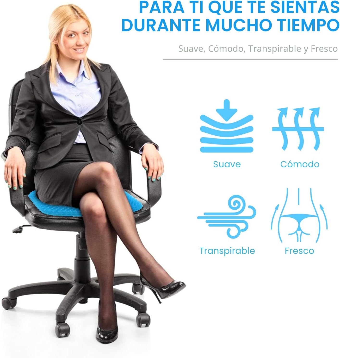 Cojín de Gel 100% Ergonómico y Ortopédico