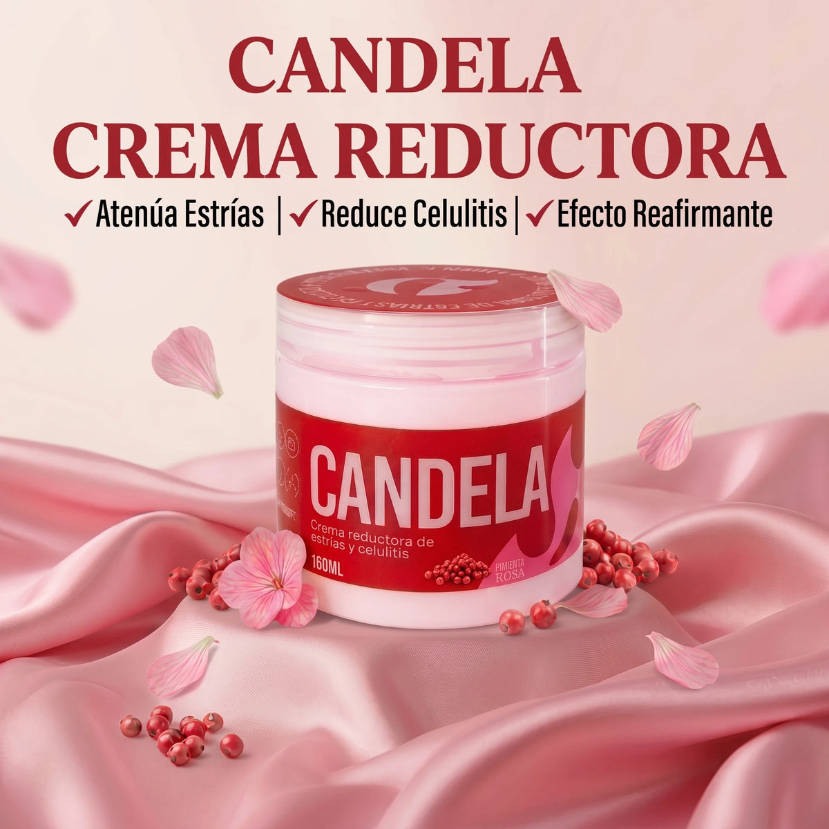 CANDELA® - Crema Reductora de Estrías y Celulitis (150ml)