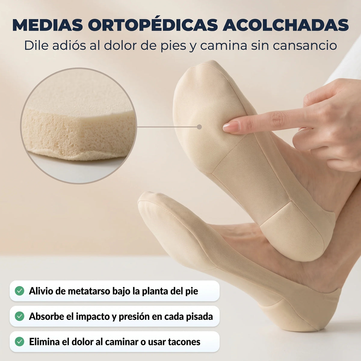 Medias Ortopédicas Acolchadas NubeStep