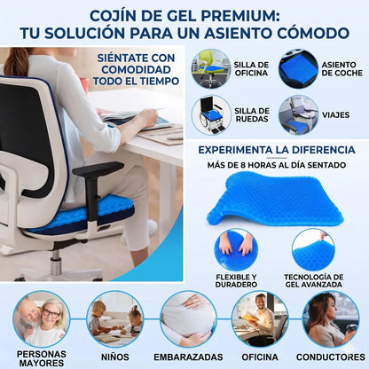 Cojín de Gel 100% Ergonómico y Ortopédico