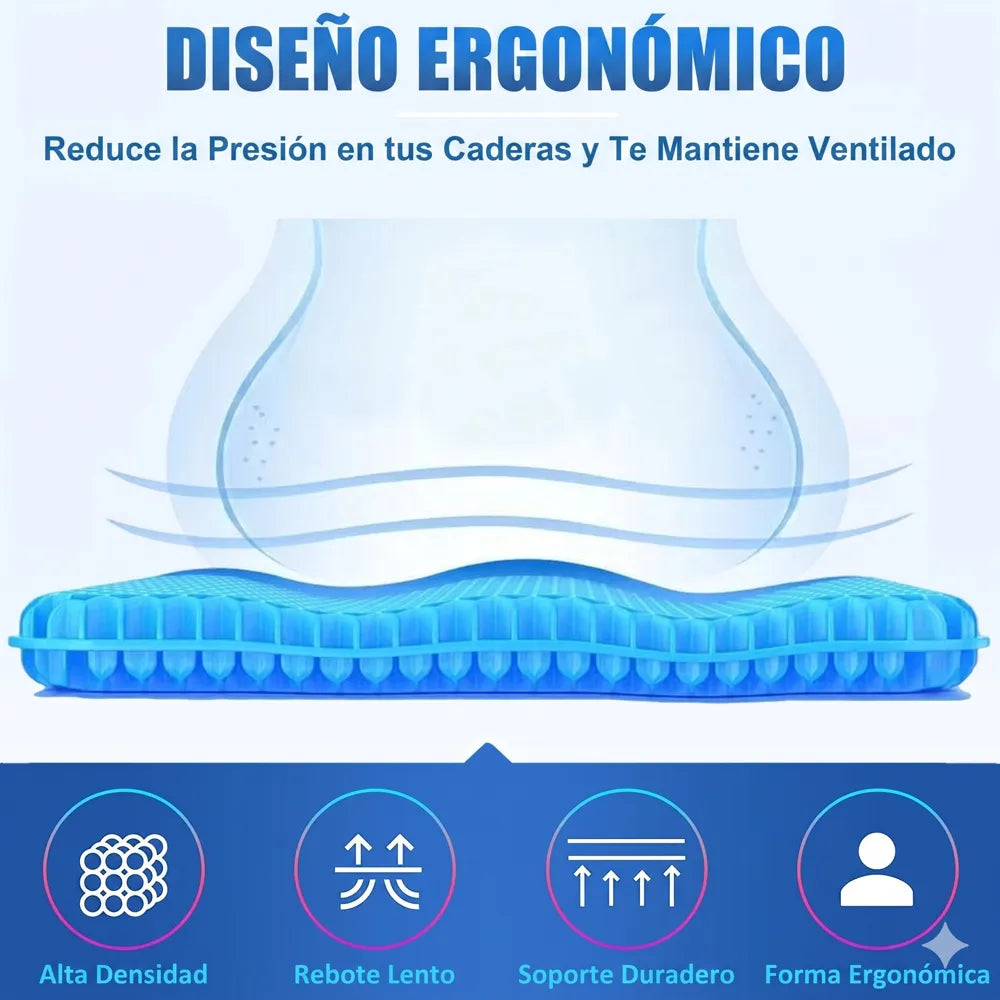 Cojín de Gel 100% Ergonómico y Ortopédico