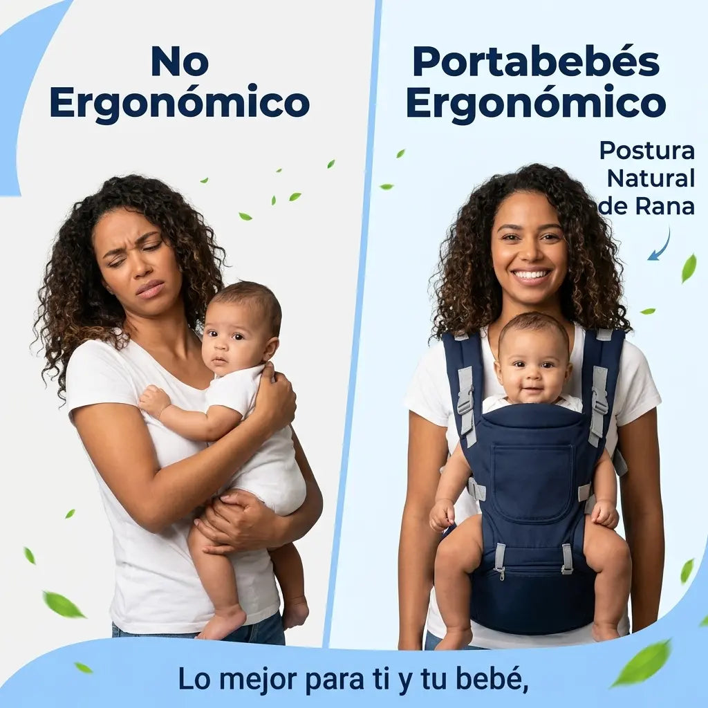 Portabebés Ergonómico Premium - Cómodo y Seguro