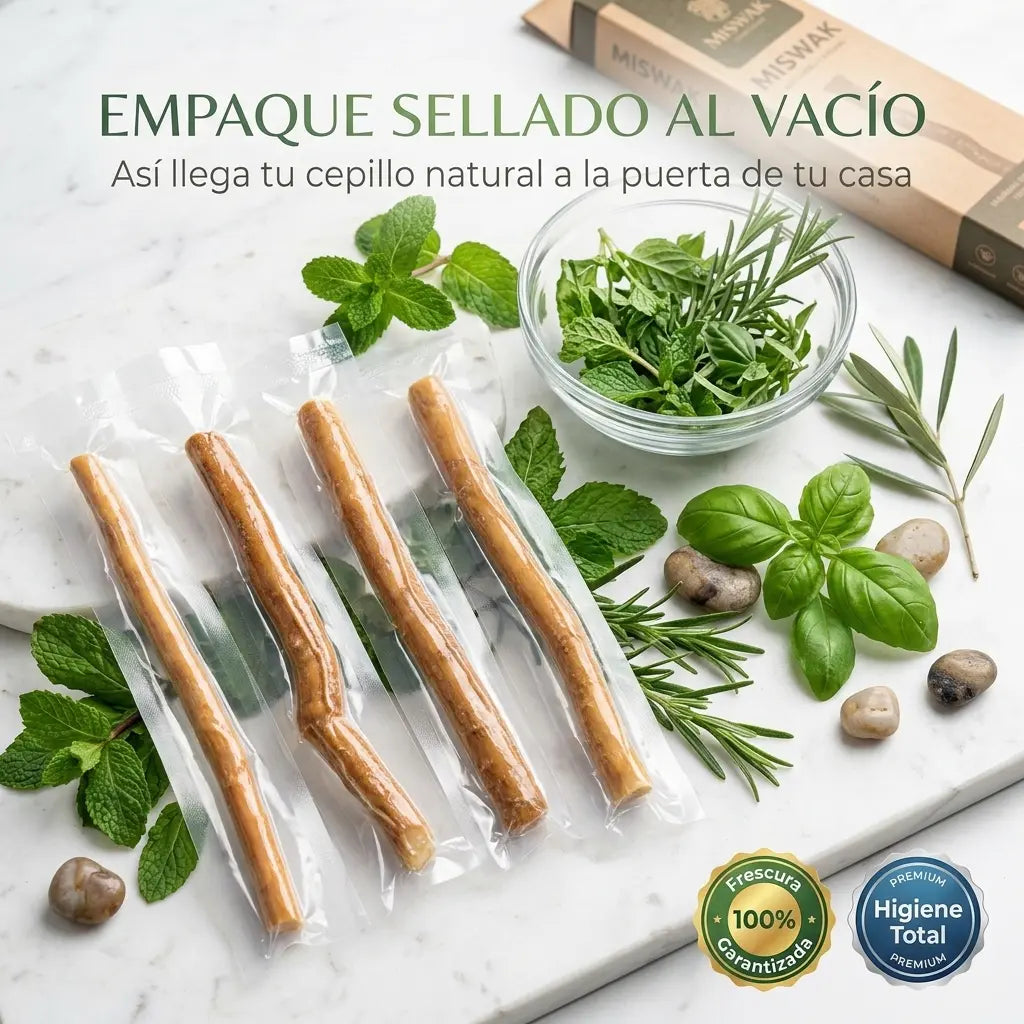 Cepillo Dental Natural Miswak - Blanqueador 100% Orgánico