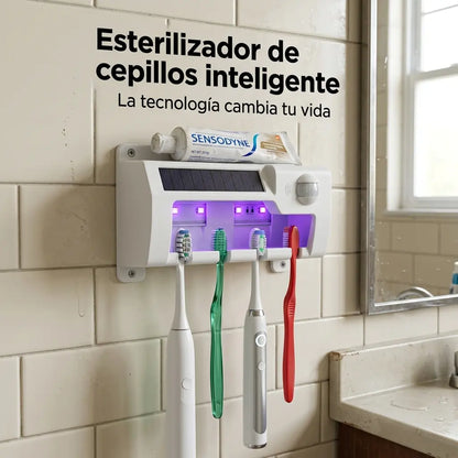 Esterilizador UV de Cepillos y Dispensador de Pasta Inteligente