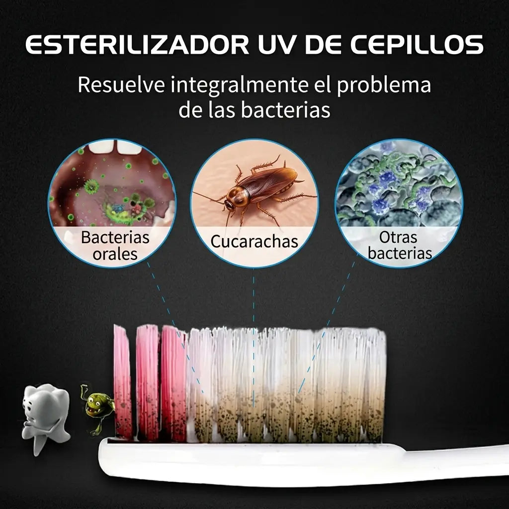 Esterilizador UV de Cepillos y Dispensador de Pasta Inteligente
