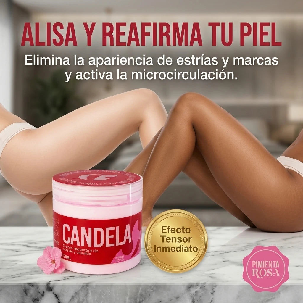 CANDELA® - Crema Reductora de Estrías y Celulitis (150ml)
