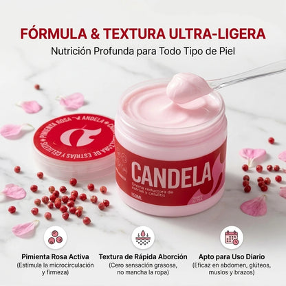 CANDELA® - Crema Reductora de Estrías y Celulitis (150ml)