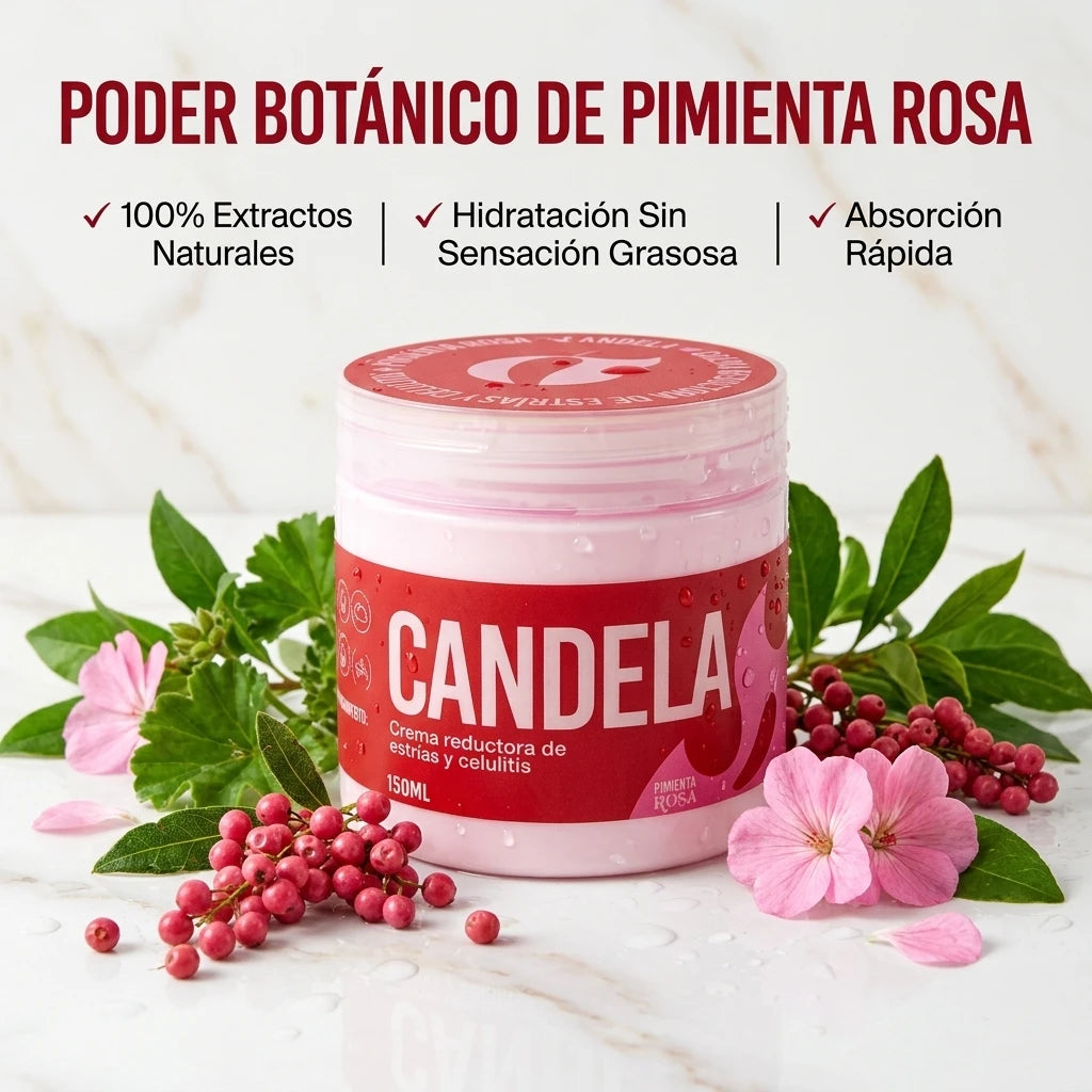 CANDELA® - Crema Reductora de Estrías y Celulitis (150ml)