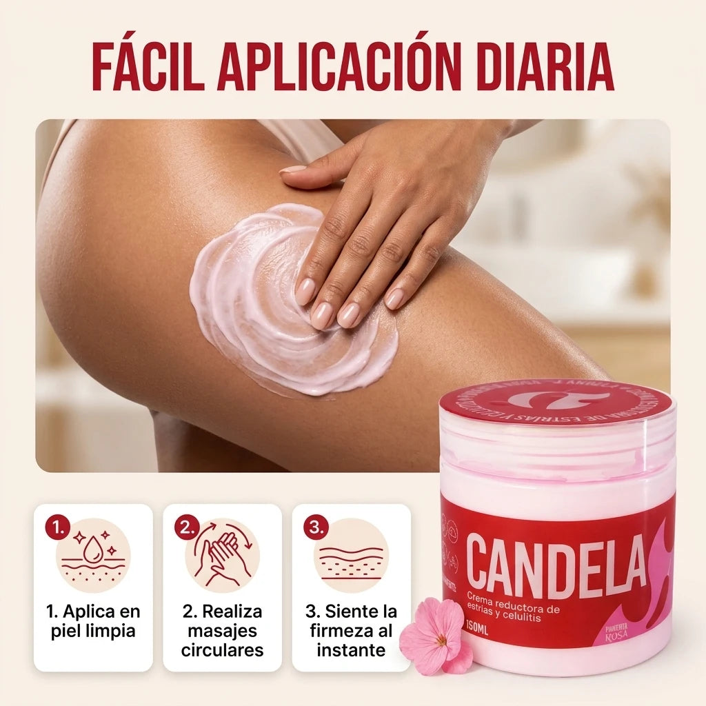 CANDELA® - Crema Reductora de Estrías y Celulitis (150ml)