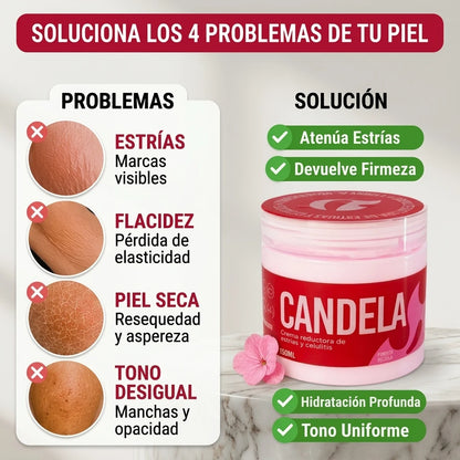 CANDELA® - Crema Reductora de Estrías y Celulitis (150ml)