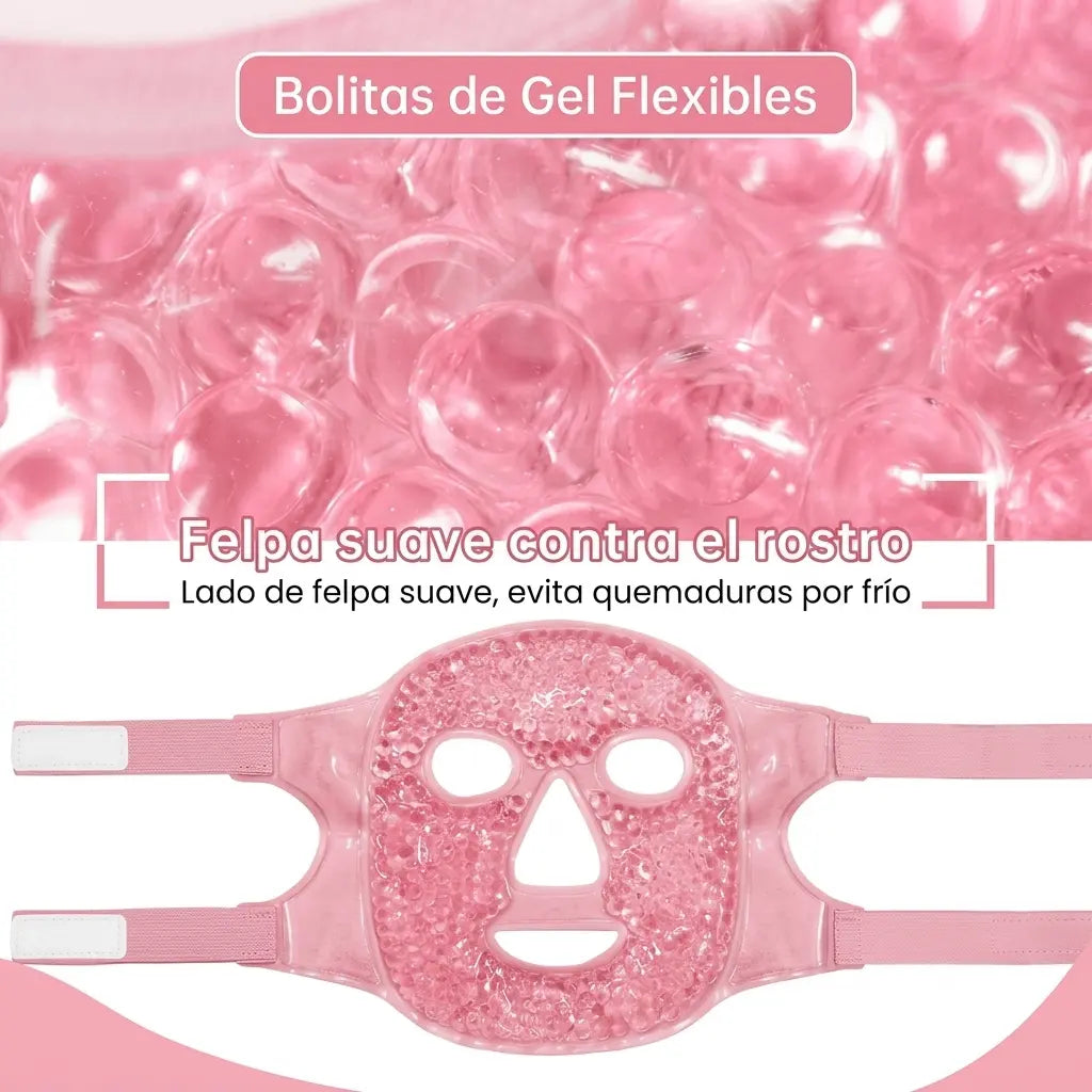 Máscara Facial Terapéutica de Gel (Frío y Calor)