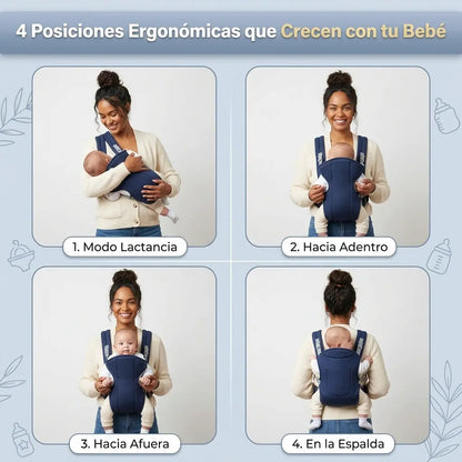 Portabebés Ergonómico Premium - Cómodo y Seguro