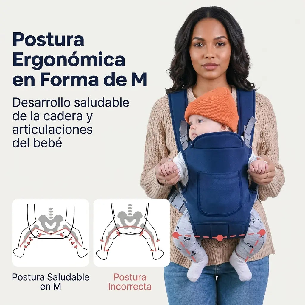 Portabebés Ergonómico Premium - Cómodo y Seguro