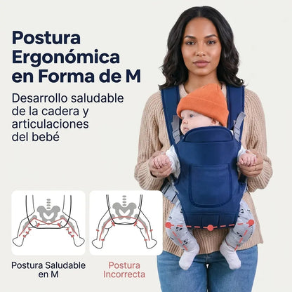 Portabebés Ergonómico Premium - Cómodo y Seguro