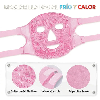 Máscara Facial Terapéutica de Gel (Frío y Calor)